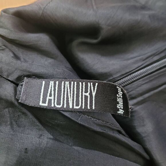 Vintage 90s Laundry by Shelli Segal maxi dress black babydoll empire waist‎ - Picture 5 of 10